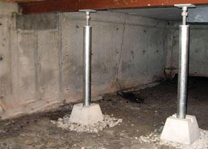 Crawl space jack post installation Mount Prospect